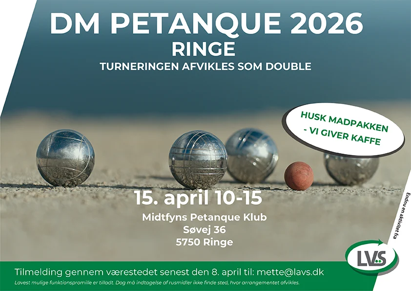 DM i petanque 15. april 2026