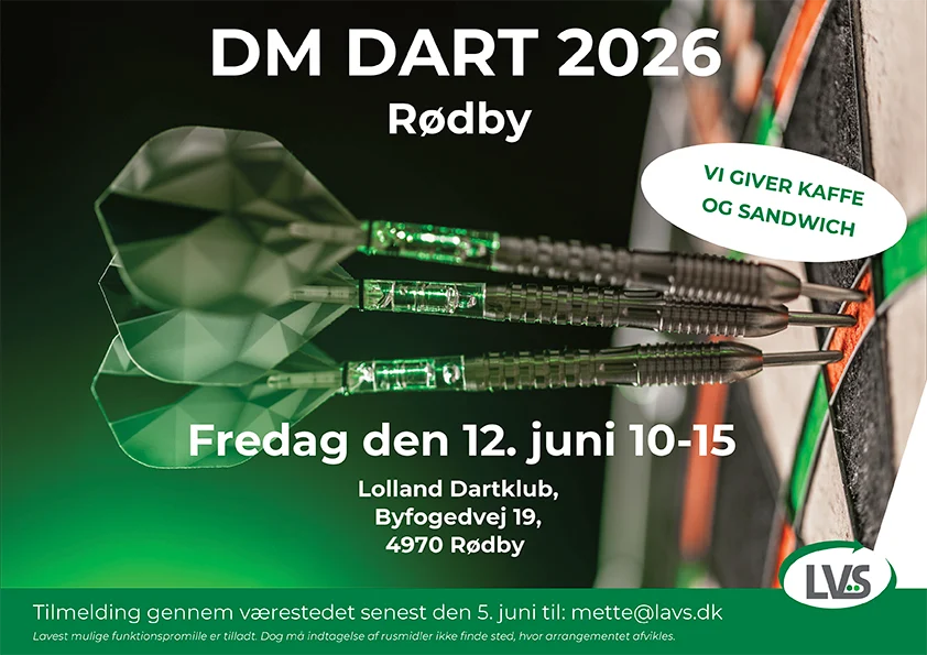 DM i Dart 12. juni 2026 – Rødby